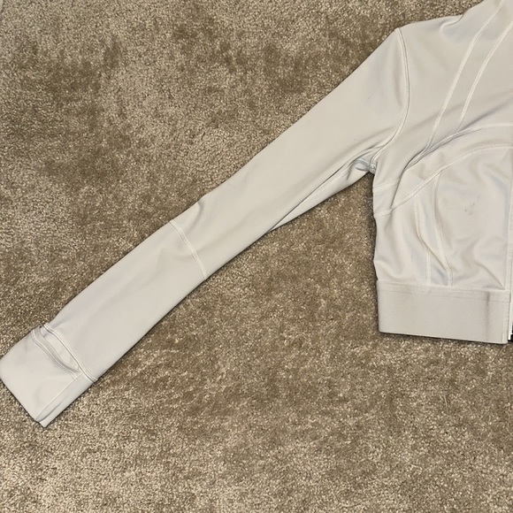 🦄✨RARE✨ Lululemon Define Jacket Cropped *Gold Size 6 *Special Edition Off White - Picture 4 of 16